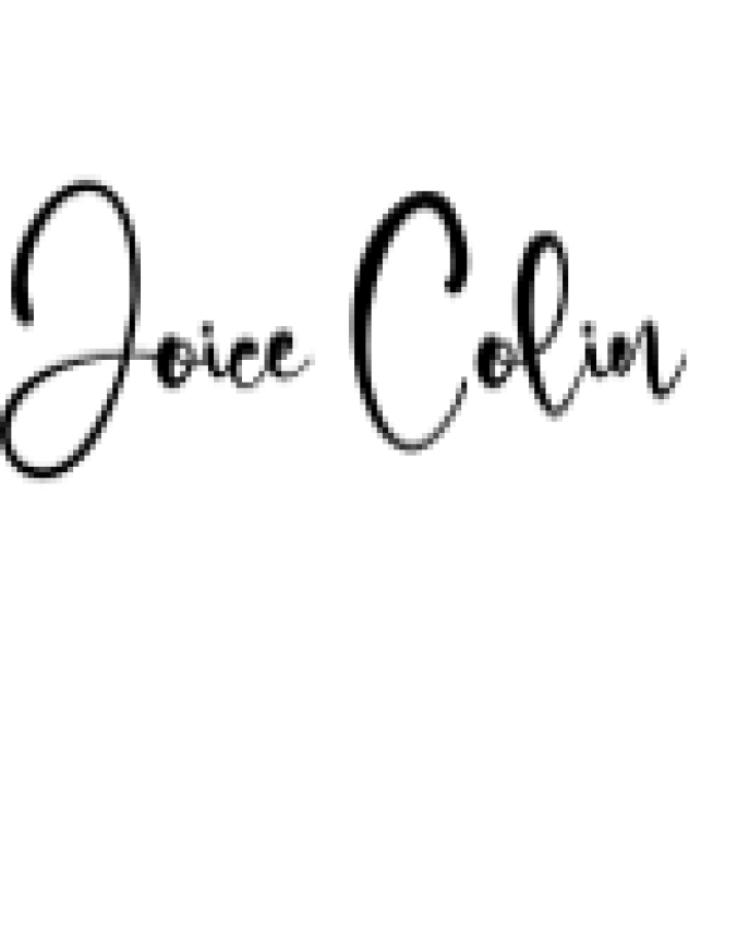 Joice Colin Font Preview