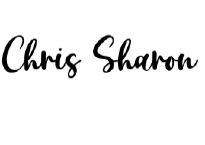 Chris Sharon Font Preview