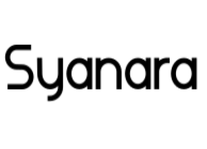 Syanara Font Preview