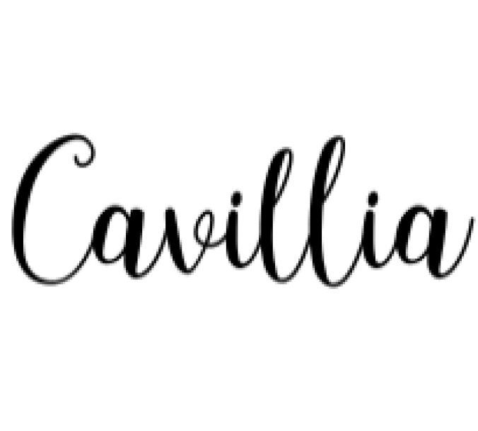Cavillia Font Preview