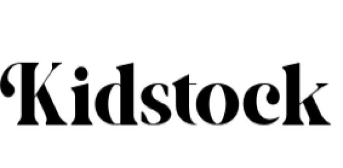 Kidstock Font Preview