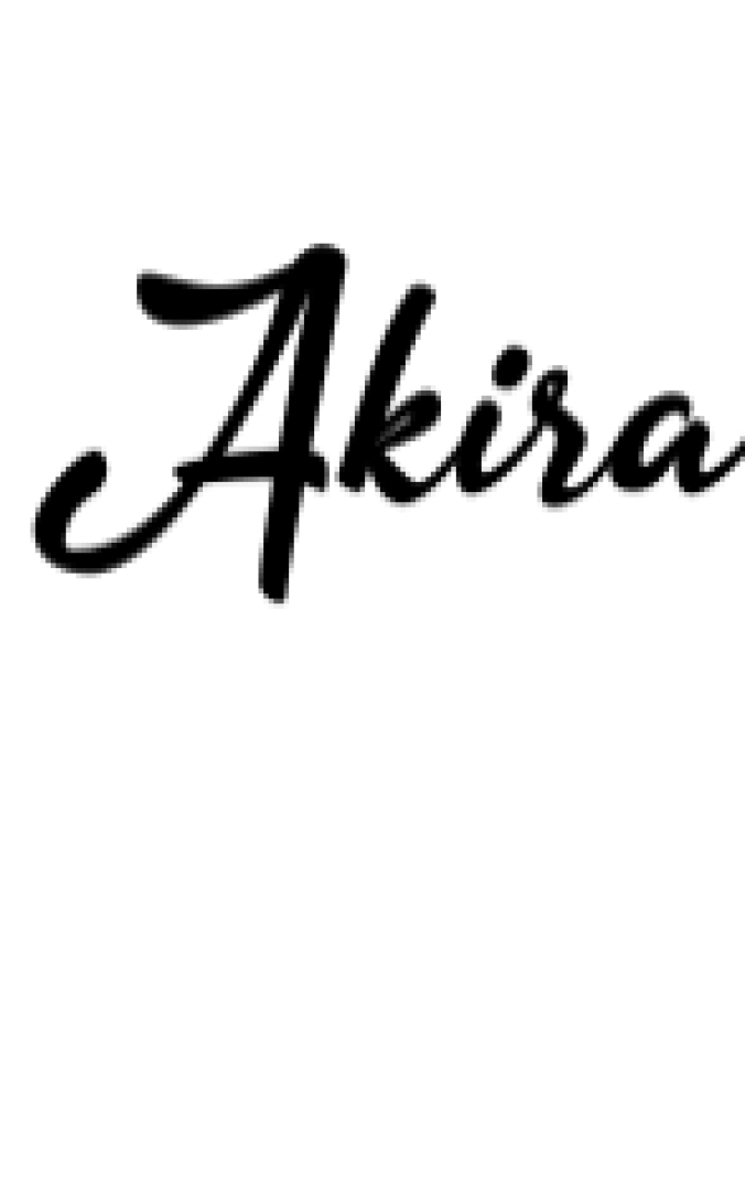 Akira Font Preview