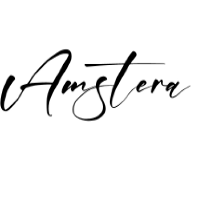 Amstera Font Preview