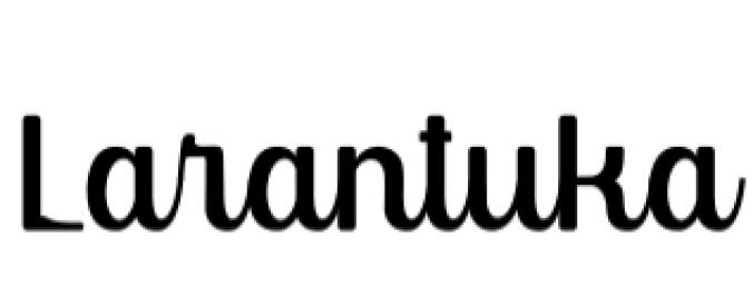 Larantuka Font Preview