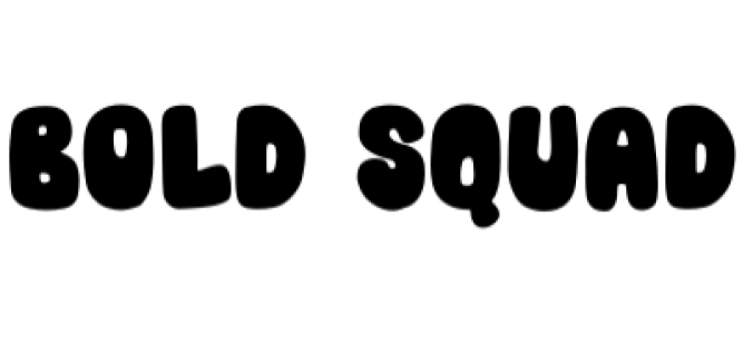 Bold Squad Font Preview