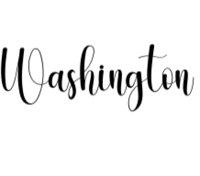 Washington Font Preview