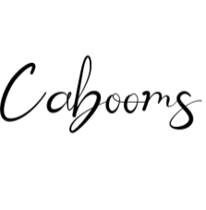 Cabooms Font Preview