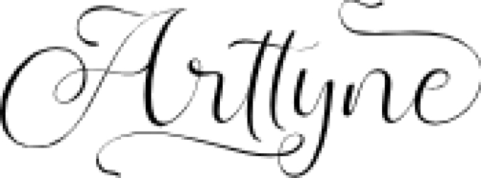 Arttyne Font Preview