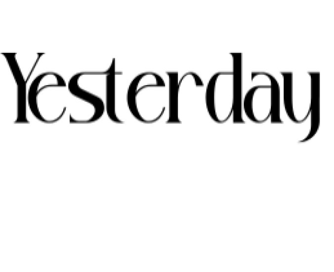Yesterday Font Preview