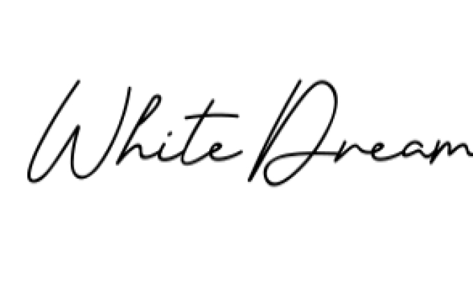 White Dream Font Preview