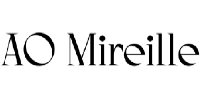 AO Mireille Font Preview