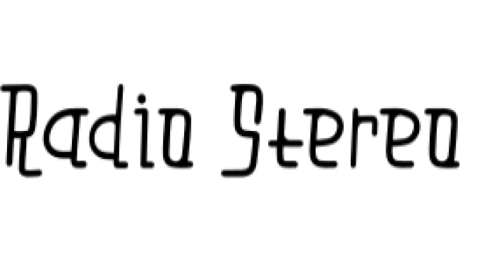 Radio Stereo Font Preview