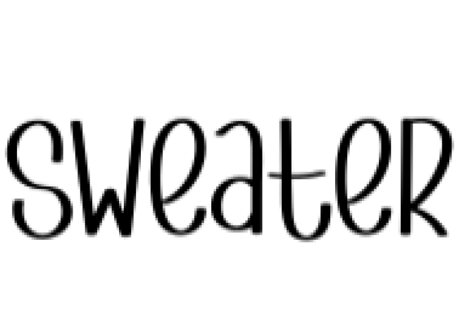 Sweater Font Preview
