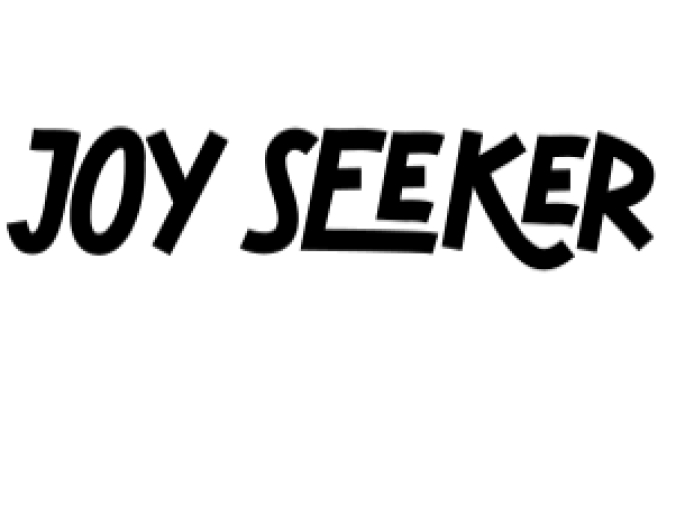 Joy Seeker Font Preview
