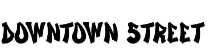 Downtown Street Font Preview