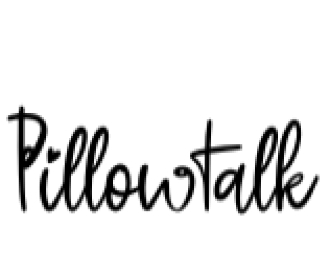 Pillowtalk Font Preview