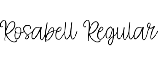 Rosabell Font Preview