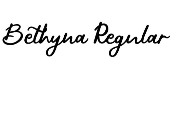 Bethyna Font Preview