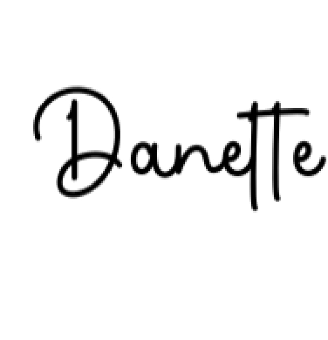 Danette Font Preview