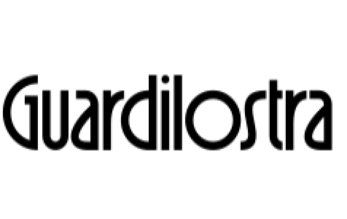 Guardilostra Font Preview