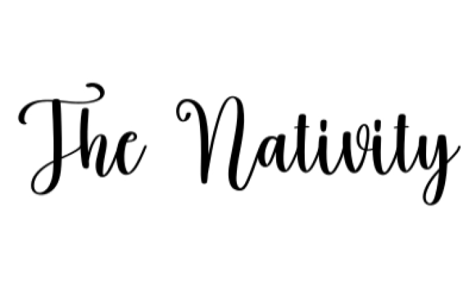 The Nativity Font Preview
