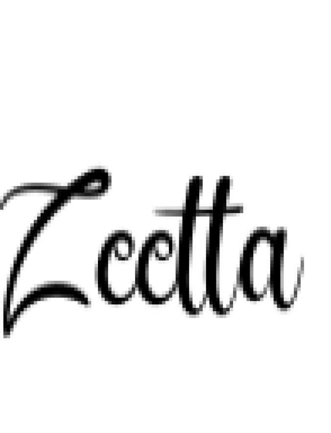 Zeetta Font Preview