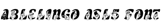 Able Lingo ASL 5 Font Preview