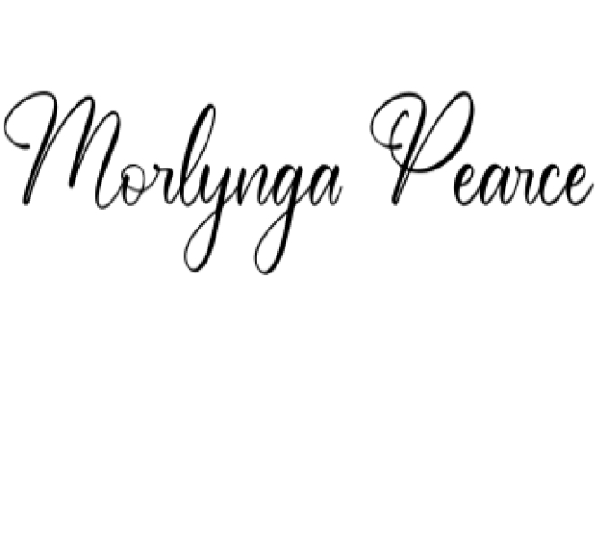 Morlynga Pearce Font Preview