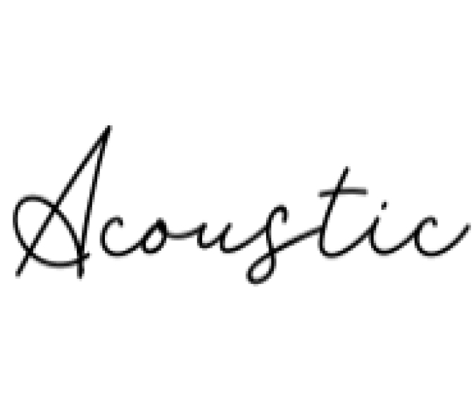 Acoustic Font Preview