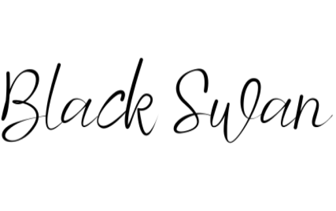 Black Swan Font Preview