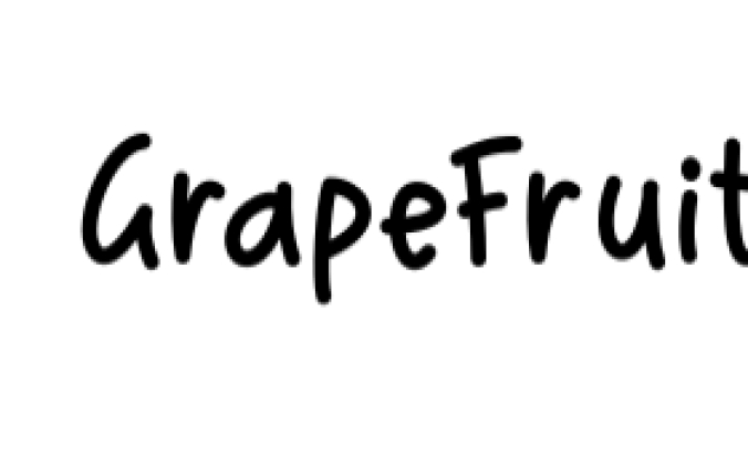 Grape Fruit Font Preview