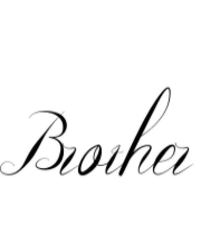 Brother Font Preview