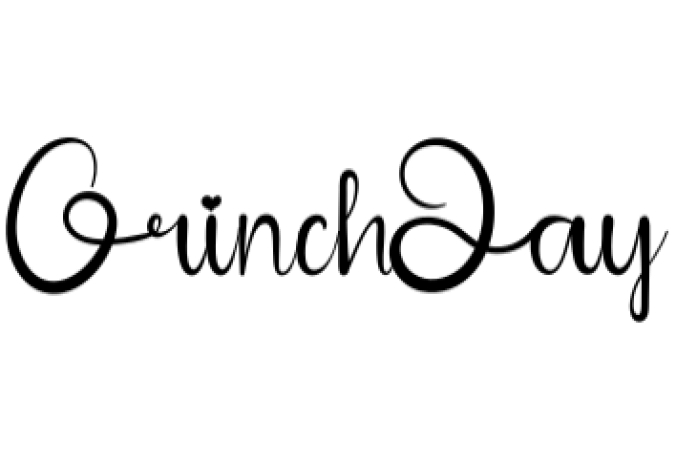 Grinch Day Font Preview