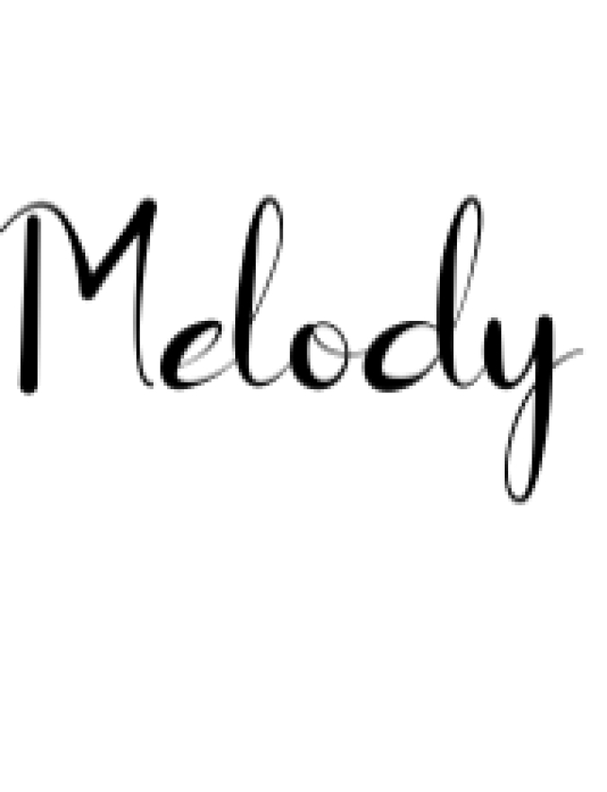 Melody Font Preview