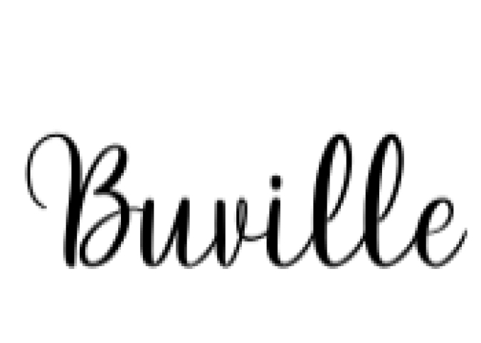 Buville Font Preview