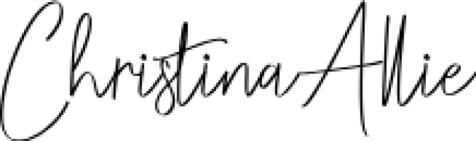 Christina Allie Font Preview