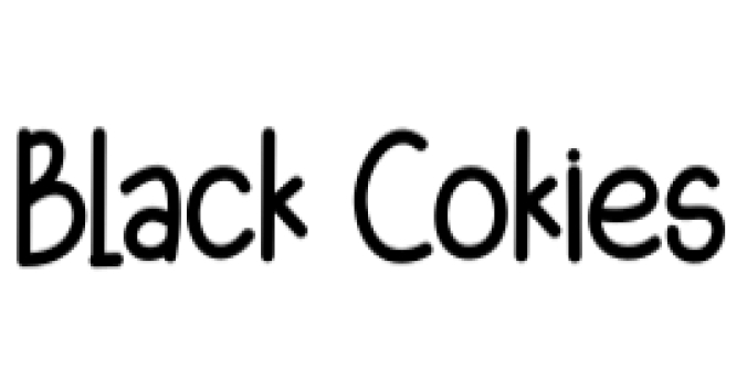 Black Cokies Font Preview