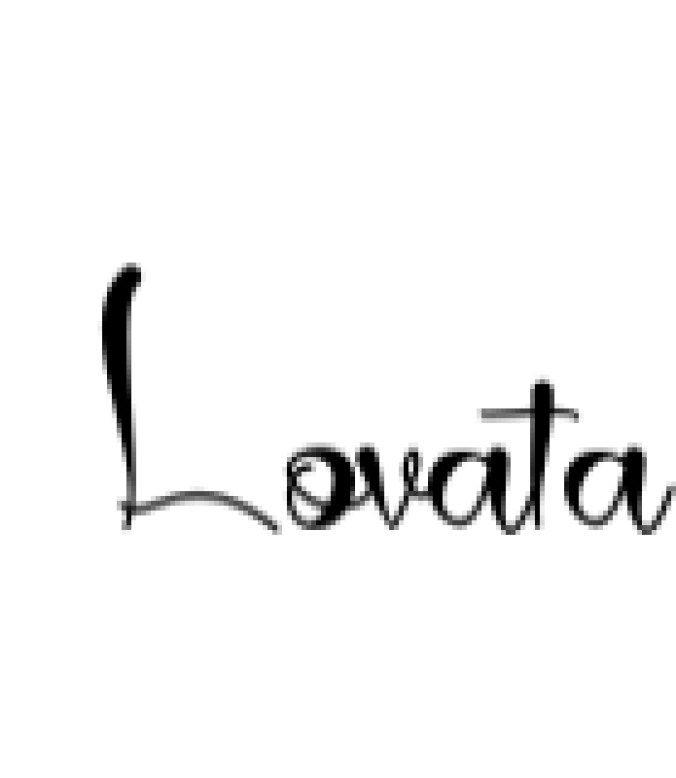 Lovata Font Preview