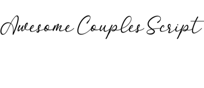 Awesome Couples Font Preview