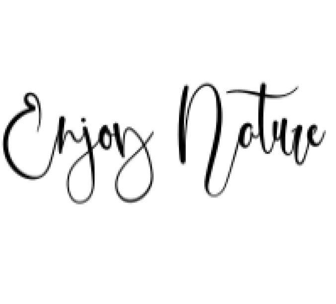 Enjoy Nature Font Preview
