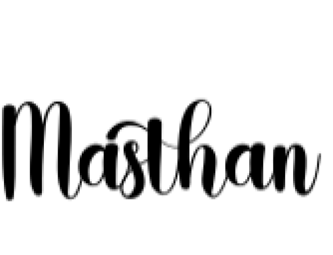 Masthan Font Preview