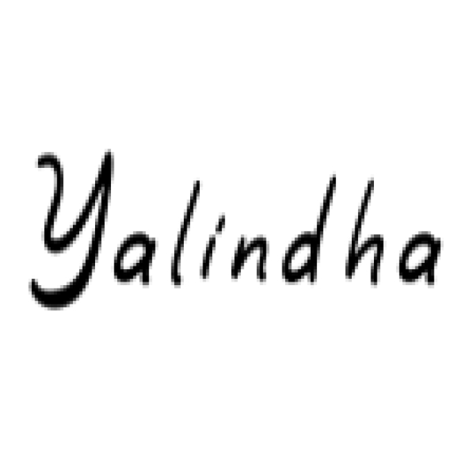 Yalindha Font Preview