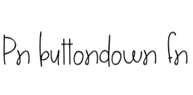 Buttondown Font Preview