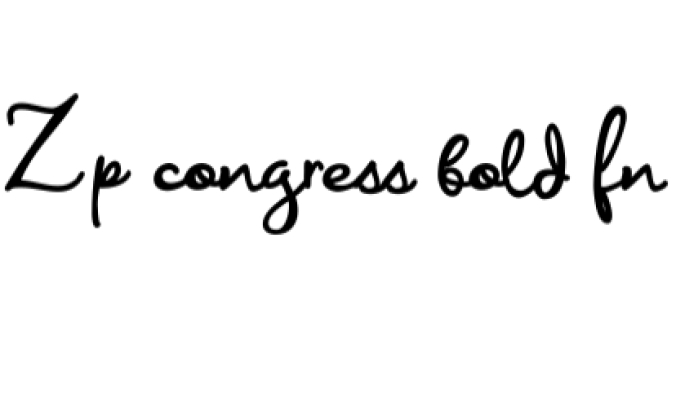 Congress Font Preview