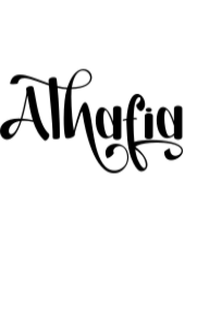 Athafia Font Preview