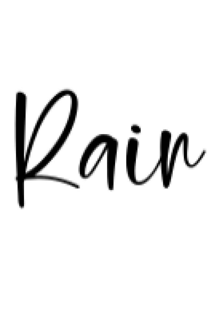 Rain Font Preview