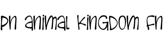 Animal Kingdom Font Preview