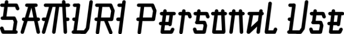 SAMURI Font Preview