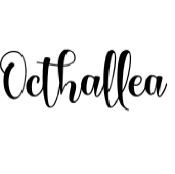 Octhallea Font Preview