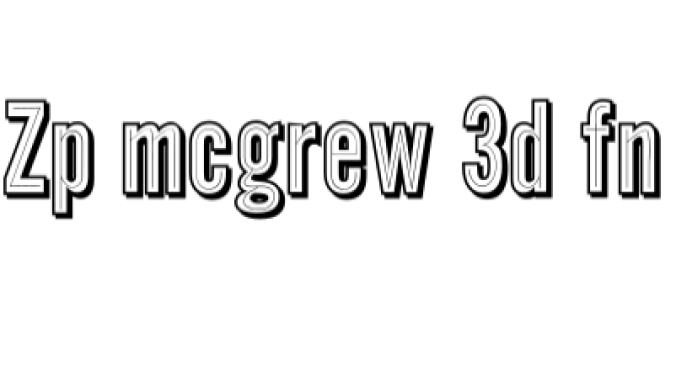 McGrew Font Preview